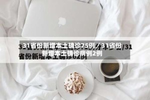 31省份新增本土确诊75例／31省份新增本土确诊病例2例