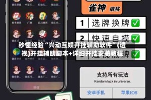秒懂经验“兴动互娱开挂辅助软件”(透视)开挂辅助脚本+详细开挂安装教程