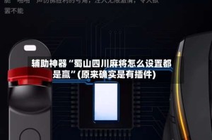 辅助神器“蜀山四川麻将怎么设置都是赢”(原来确实是有插件)