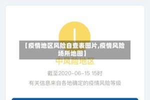 【疫情地区风险自查表图片,疫情风险场所地图】