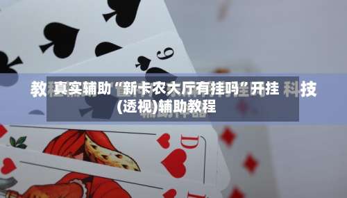 真实辅助“新卡农大厅有挂吗”开挂(透视)辅助教程-第1张图片