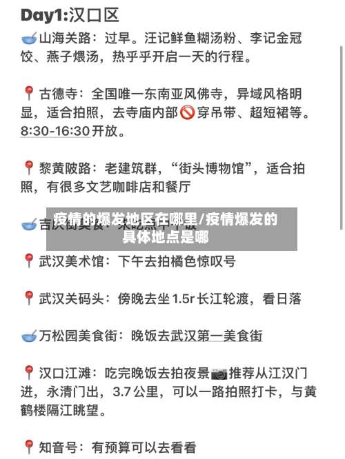 疫情的爆发地区在哪里/疫情爆发的具体地点是哪-第2张图片