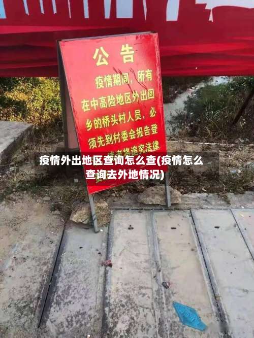 疫情外出地区查询怎么查(疫情怎么查询去外地情况)-第2张图片