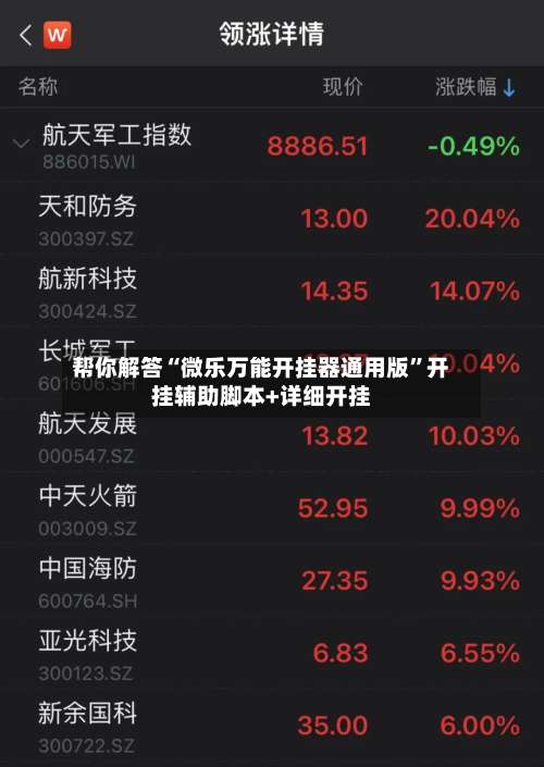 帮你解答“微乐万能开挂器通用版”开挂辅助脚本+详细开挂-第1张图片