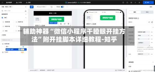 辅助神器“微信小程序干瞪眼开挂方法”附开挂脚本详细教程-知乎-第1张图片