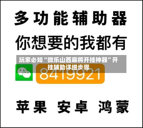 玩家必知“微乐山西麻将开挂神器”开挂辅助详细步骤-第2张图片