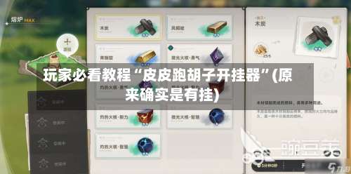 玩家必看教程“皮皮跑胡子开挂器”(原来确实是有挂)-第1张图片