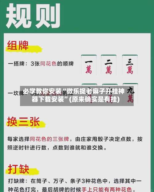 必学教你安装“微乐捉老麻子开挂神器下载安装”(原来确实是有挂)-第1张图片