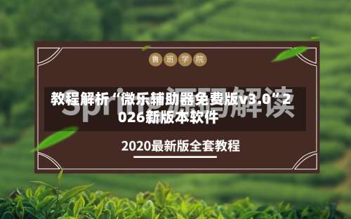 教程解析“微乐辅助器免费版v3.0”2026新版本软件-第1张图片