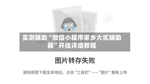 实测辅助“微信小程序家乡大贰辅助器”开挂详细教程-第2张图片