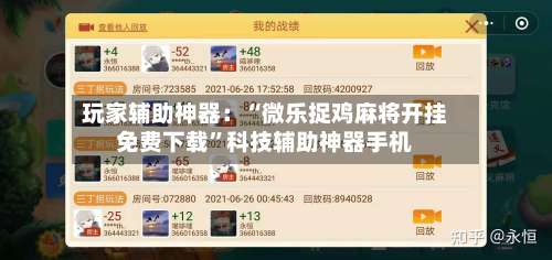 玩家辅助神器：“微乐捉鸡麻将开挂免费下载”科技辅助神器手机-第3张图片