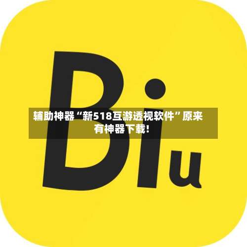 辅助神器“新518互游透视软件	”原来有神器下载!-第2张图片