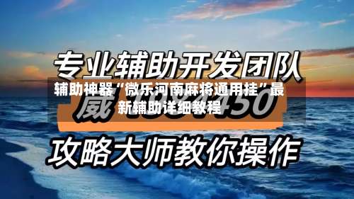 辅助神器“微乐河南麻将通用挂”最新辅助详细教程-第3张图片