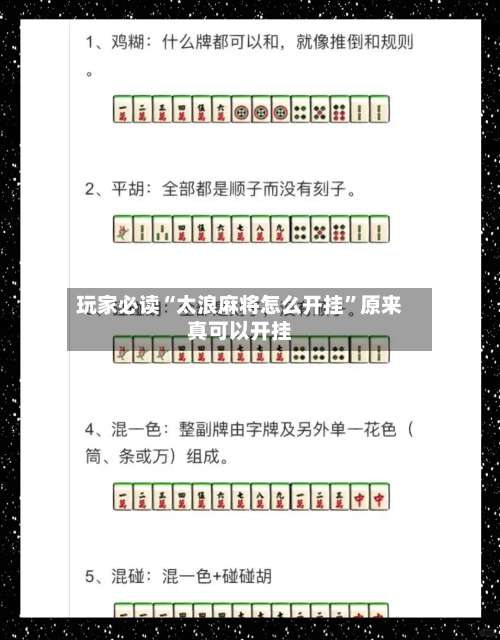 玩家必读“太浪麻将怎么开挂”原来真可以开挂-第2张图片