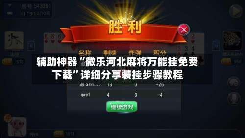 辅助神器“微乐河北麻将万能挂免费下载”详细分享装挂步骤教程-第2张图片