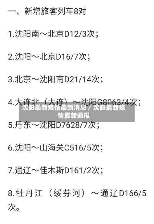 沈阳最新疫情最新消息/沈阳最新疫情最新通报-第1张图片