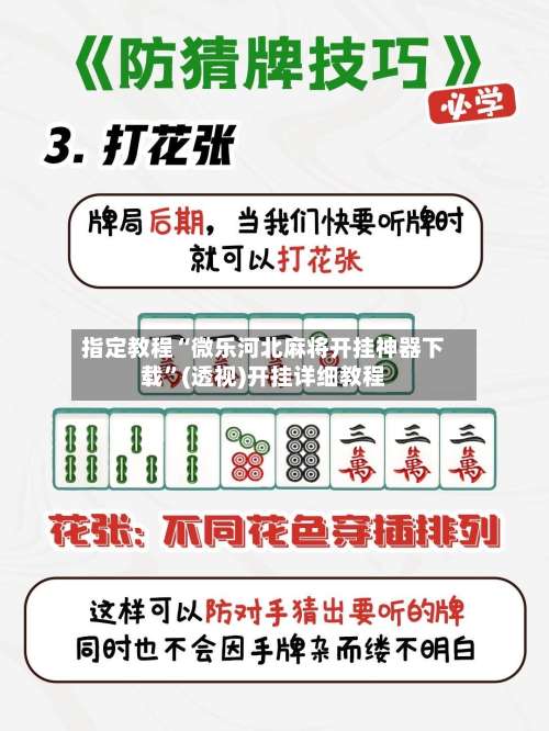 指定教程“微乐河北麻将开挂神器下载	”(透视)开挂详细教程-第1张图片