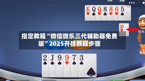 指定教程“微信微乐三代辅助器免费版”2025开挂教程步骤-第2张图片