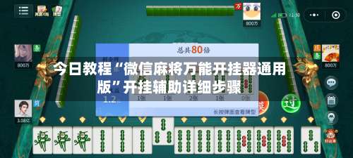 今日教程“微信麻将万能开挂器通用版”开挂辅助详细步骤-第3张图片