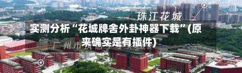 实测分析“花城牌舍外卦神器下载”(原来确实是有插件)-第1张图片