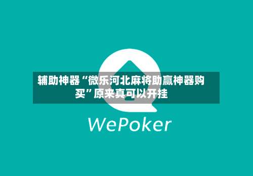 辅助神器“微乐河北麻将助赢神器购买”原来真可以开挂-第2张图片