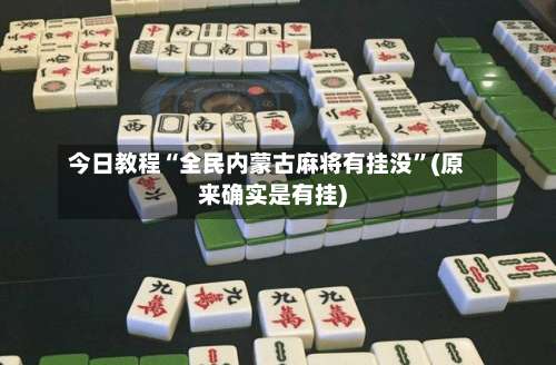 今日教程“全民内蒙古麻将有挂没”(原来确实是有挂)-第2张图片