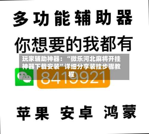 玩家辅助神器：“微乐河北麻将开挂神器下载安装	”详细分享装挂步骤教程-第2张图片