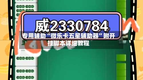 专用辅助“微乐卡五星辅助器”附开挂脚本详细教程-第2张图片