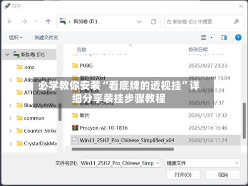 必学教你安装“看底牌的透视挂	”详细分享装挂步骤教程-第1张图片