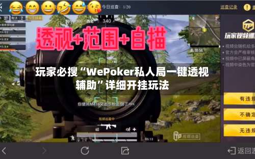 玩家必搜“WePoker私人局一键透视辅助”详细开挂玩法-第3张图片
