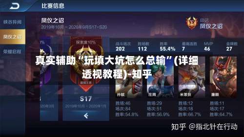 真实辅助“玩填大坑怎么总输”(详细透视教程)-知乎-第3张图片