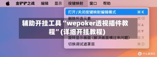 辅助开挂工具“wepoker透视插件教程	”(详细开挂教程)-第1张图片