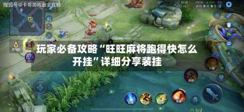 玩家必备攻略“旺旺麻将跑得快怎么开挂”详细分享装挂-第1张图片