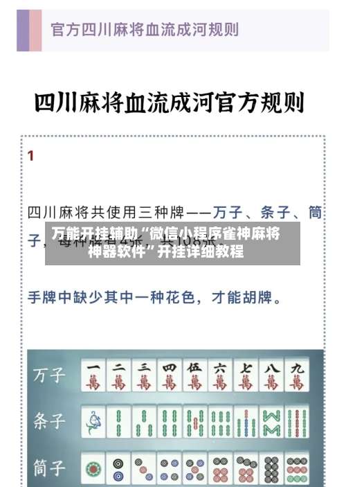 万能开挂辅助“微信小程序雀神麻将神器软件	”开挂详细教程-第3张图片