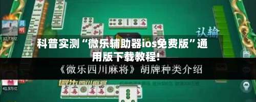 科普实测“微乐辅助器ios免费版”通用版下载教程!-第1张图片