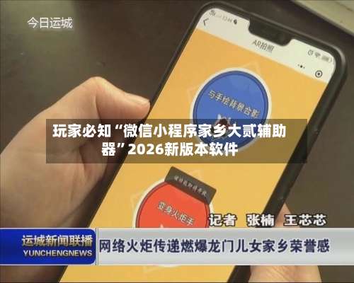 玩家必知“微信小程序家乡大贰辅助器”2026新版本软件-第2张图片