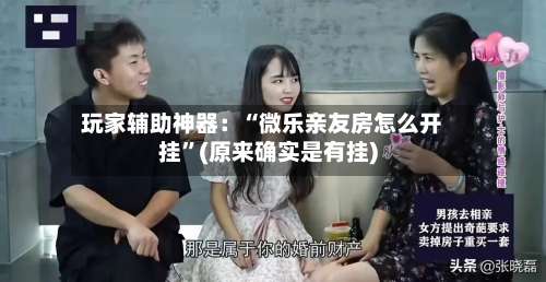 玩家辅助神器：“微乐亲友房怎么开挂”(原来确实是有挂)-第2张图片