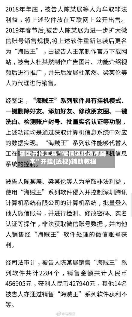 辅助开挂工具“微信链接透视脚本	”开挂(透视)辅助教程-第2张图片