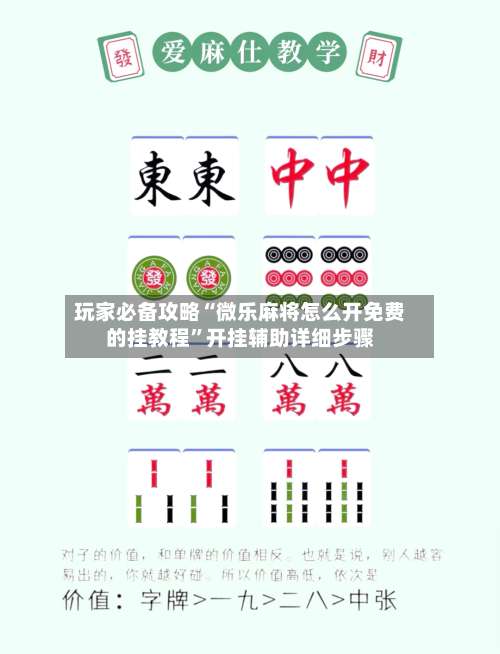 玩家必备攻略“微乐麻将怎么开免费的挂教程	”开挂辅助详细步骤-第1张图片