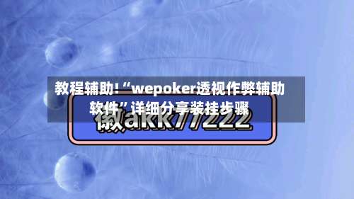教程辅助!“wepoker透视作弊辅助软件	”详细分享装挂步骤-第2张图片