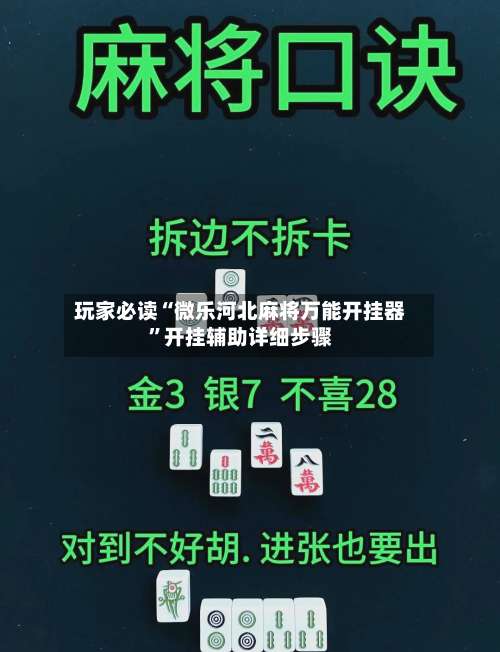玩家必读“微乐河北麻将万能开挂器”开挂辅助详细步骤-第2张图片