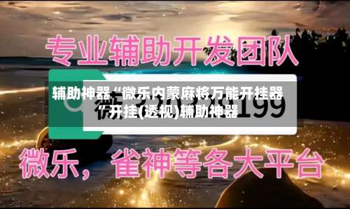 辅助神器“微乐内蒙麻将万能开挂器”开挂(透视)辅助神器-第1张图片