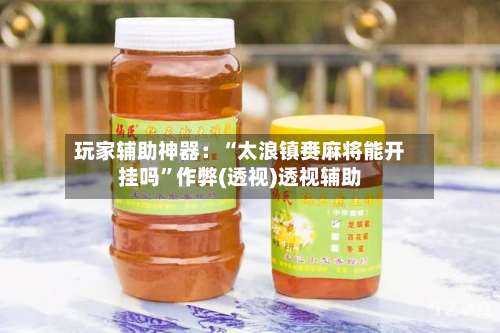 玩家辅助神器：“太浪镇赉麻将能开挂吗	”作弊(透视)透视辅助-第1张图片