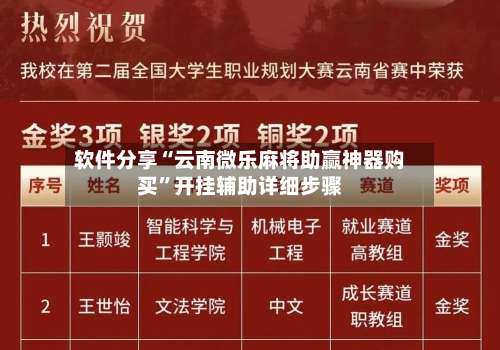 软件分享“云南微乐麻将助赢神器购买	”开挂辅助详细步骤-第1张图片