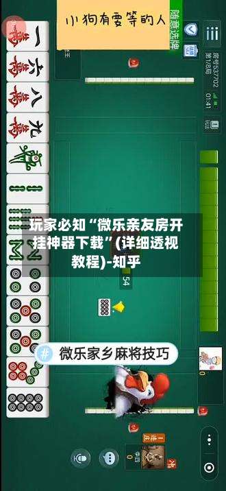 玩家必知“微乐亲友房开挂神器下载	”(详细透视教程)-知乎-第2张图片