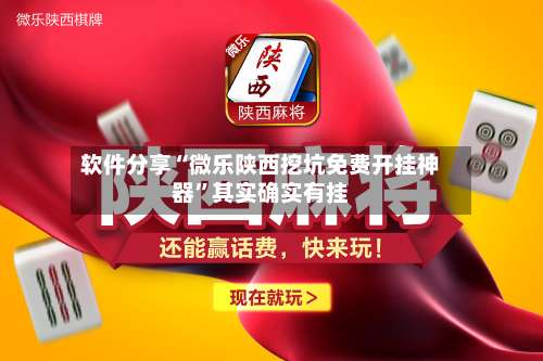 软件分享“微乐陕西挖坑免费开挂神器”其实确实有挂-第3张图片