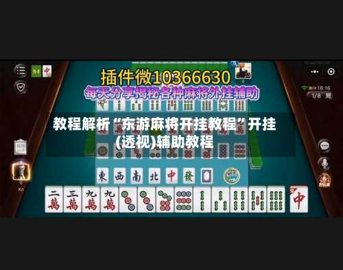 教程解析“东游麻将开挂教程”开挂(透视)辅助教程-第2张图片