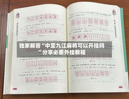 独家解答“中至九江麻将可以开挂吗”分享必要外挂教程-第1张图片