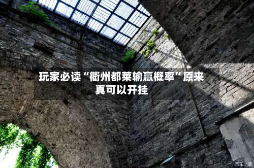 玩家必读“衢州都莱输赢概率	”原来真可以开挂-第3张图片