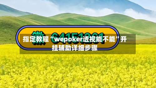 指定教程“wepoker透视能不能	”开挂辅助详细步骤-第1张图片